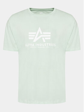 Alpha Industries Alpha Industries T-Shirt Basic 100501 Zielony Regular Fit