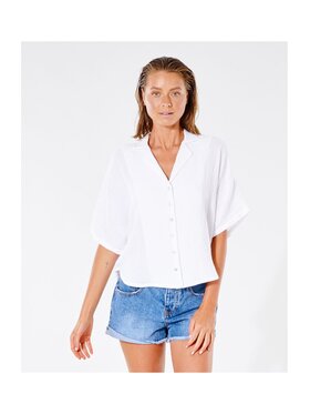 Rip Curl Rip Curl Koszula Premium Surf S/S Shirt Biały Relaxed Fit