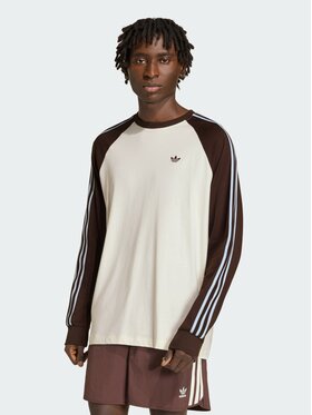 adidas adidas Longsleeve 161521 Biały Loose Fit