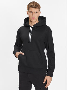 Calvin Klein Jeans Calvin Klein Jeans Džemperis ar kapuci J30J323435 Melns Regular Fit