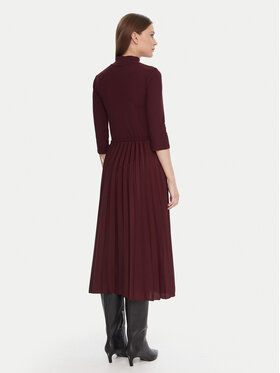 Tommy Hilfiger Tommy Hilfiger Повсякденна сукня WW0WW46138 Бордовий Slim Fit