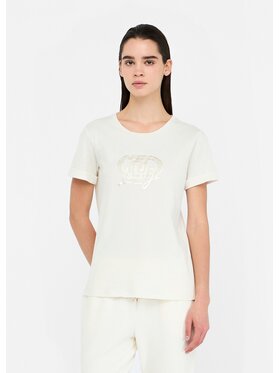 Liu Jo Liu Jo T-Shirt TF5163JS923M9807 Biały Regular Fit