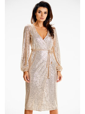 Awama Awama Abito da sera A632 Beige Basic Fit