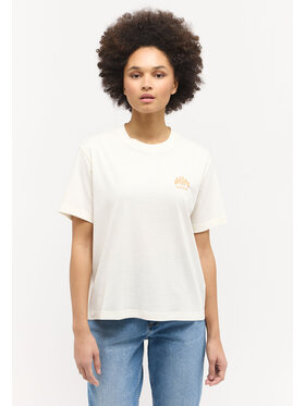 Mustang Mustang T-shirt FLORIS Beige Regular Fit