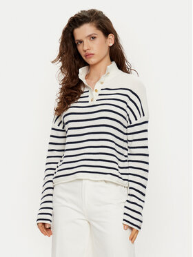 Tommy Hilfiger Tommy Hilfiger Πουλόβερ WW0WW44981 Λευκό Relaxed Fit