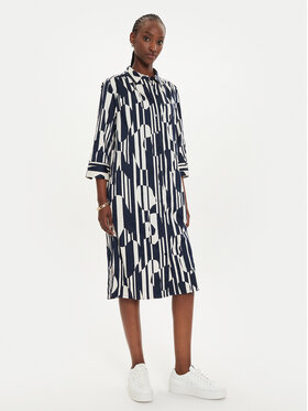 Olsen Olsen Haljina košulja 13001790 Tamnoplava Regular Fit