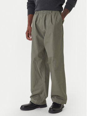 Jack & Jones Jack & Jones Bavlnené nohavice Owen Cade 12282385 Zelená Baggy Fit