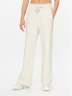 Woolrich Woolrich Teplákové nohavice Logo Sweatpant CFWWTR0165FRUT3164 Béžová Regular Fit
