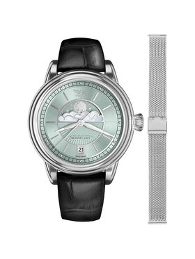 Aviator Aviator Zegarek V.1.33.0.261.4.BM-SET Srebrny