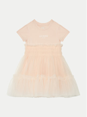 Guess Guess Elegantes Kleid K5RK14 K6YW0 Korallenfarben Regular Fit