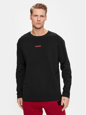 Hugo Hugo Longsleeve krekls 50502399 Melns Regular Fit