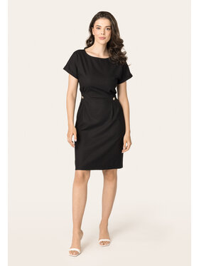 QUIOSQUE QUIOSQUE Sukienka codzienna 4UB029 Czarny Regular Fit