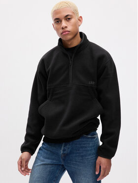 Gap Gap Fliso džemperis 811303-04 Juoda Regular Fit