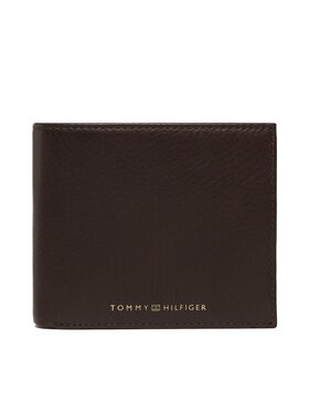 Tommy Hilfiger Tommy Hilfiger Голям мъжки портфейл Th Premium Cc And Coin AM0AM10607 Кафяв