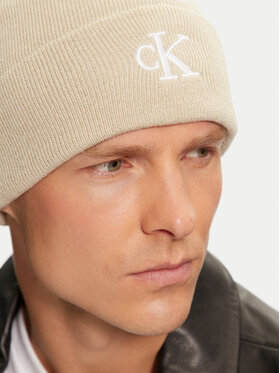 Calvin Klein Kapa Monogram Embro Beanie K50K512145 Bež