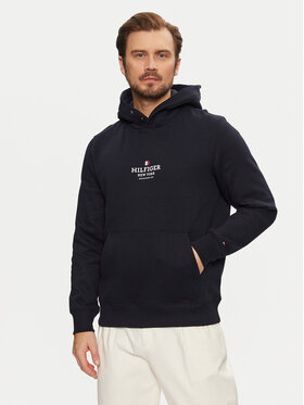 Tommy Hilfiger Tommy Hilfiger Džemperis ar kapuci MW0MW39050 Tumši zils Regular Fit