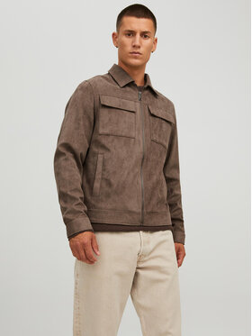 Jack&Jones Jack&Jones Kurtka z imitacji skóry 12213082 Brązowy