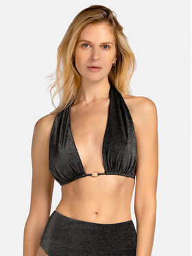 Miss Lou Miss Lou Bikini pezzo sopra G-LG1-CZ Nero