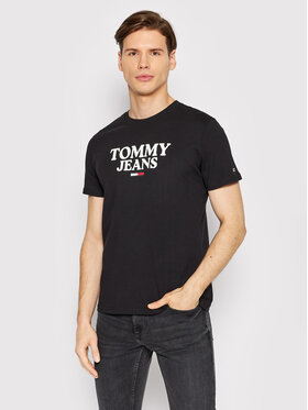 Tommy Jeans Tommy Jeans Marškinėliai Entry Graphic DM0DM12853 Juoda Regular Fit