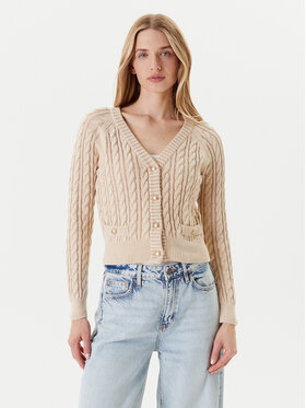 Guess Guess Cardigan W5YR15 Z3OU0 Beige Regular Fit