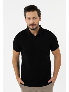 Volcano Volcano Polo O-DAMSON Czarny Regular Fit