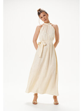 Mirons Mirons Sukienka koktajlowa elena Kremowy Feminine Fit