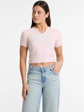 Guess Jeans Guess Jeans T-Shirt 173647 Różowy Classic Fit