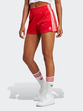 adidas adidas Sportovní kraťasy 3-Stripes Shorts IB7427 Červená Regular Fit