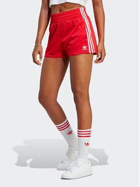 adidas adidas Sportshorts 3-Stripes Shorts IB7427 Rot Regular Fit