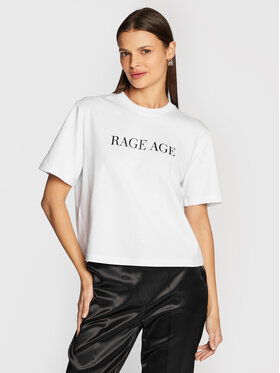 Rage Age Rage Age T-krekls Olivia Balts Relaxed Fit