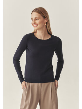 TATUUM TATUUM Sweter TESSINI Granatowy Fitted Fit