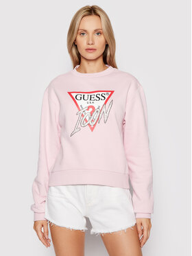 Guess Mikina O1ga29 Kamn2 Ruzova Regular Fit Modivo Sk