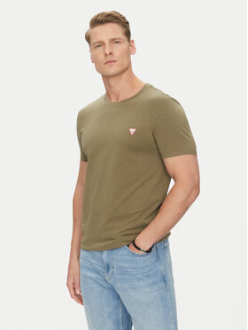 Guess Guess Tričko M2YI24 J1314 Kaki Slim Fit