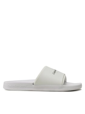 Calvin Klein Jeans Calvin Klein Jeans Klapki Slide Monogram Tpu YM0YM00361 Biały