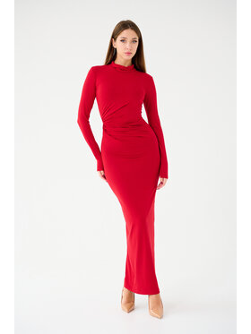 Leimann Leimann Sukienka koktajlowa Sara Czerwony Slim Fit