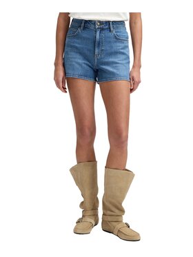 Lee Lee Szorty jeansowe 112376614 Niebieski Regular Fit