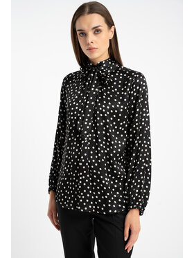 CLICK CLICK Bluzka 10-6915 Czarny Relaxed Fit