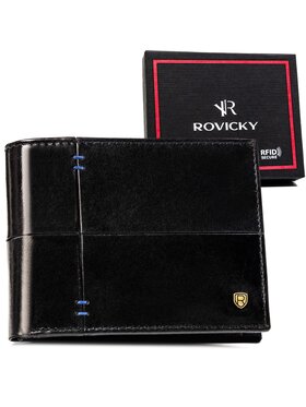 Rovicky Rovicky Duży Portfel Męski N992-RVTS Czarny