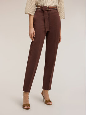 Motivi Motivi Pantaloni di tessuto P049Q004395N022 Marrone Regular Fit