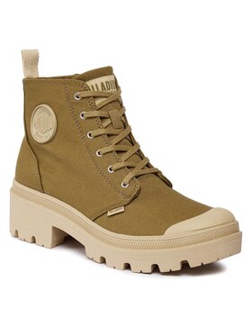 Palladium Palladium Turistická obuv Pallabase Twill 96907-204-M Hnědá