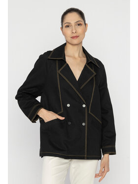 Deni Cler Milano Deni Cler Milano Kurtka damska T-DC-9002-D2-10-90-1 Granatowy Oversize