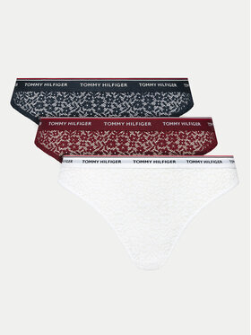 Tommy Hilfiger Tommy Hilfiger Komplet 3 par stringów UW0UW04896 Kolorowy