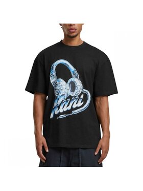 Karl Kani Karl Kani T-Shirt HEADPHONE PRINT T-SHIRT Czarny Regular Fit