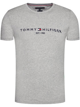 Tommy Hilfiger Tommy Hilfiger T-Shirt Core Logo Tee MW0MW11465 Grau Slim Fit