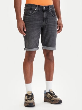 Tommy Jeans Tommy Jeans Kratke traperice Ronnie DM0DM22976 Crna Slim Fit