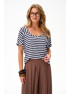 blue shadow blue shadow Bluzka Belis Niebieski Regular Fit