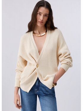 Liu Jo Liu Jo Cardigan CA6194MS042P9572 Crema Loose Fit