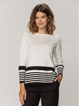Willsoor Willsoor Sweter 72067 Biały Regular Fit
