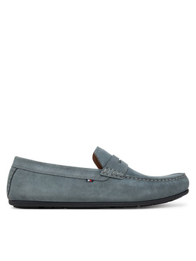 Tommy Hilfiger Tommy Hilfiger Mokasíny Casual Hilfiger Suede Driver FM0FM04998 Sivá