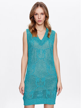 PINKO Pinko Úpletové šaty Abbracciato 100631 A0K2 Zelená Regular Fit